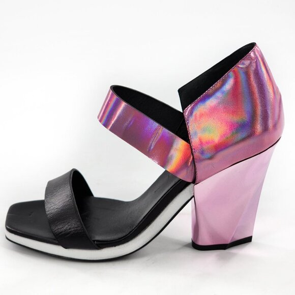 MISSONI NEW Iridescent Pink Faceted Heel Sandals €688 - Picture 1 of 11